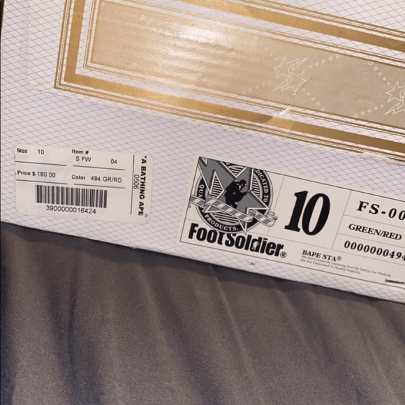 Bapestas Size 10 - Picture 9 of 11